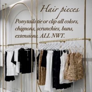 𝗣𝗹𝗲𝗮𝘀𝗲 𝗿𝗲𝗮𝗱 Chignons, ponytails, wigs scrunchies, extensions, toppers